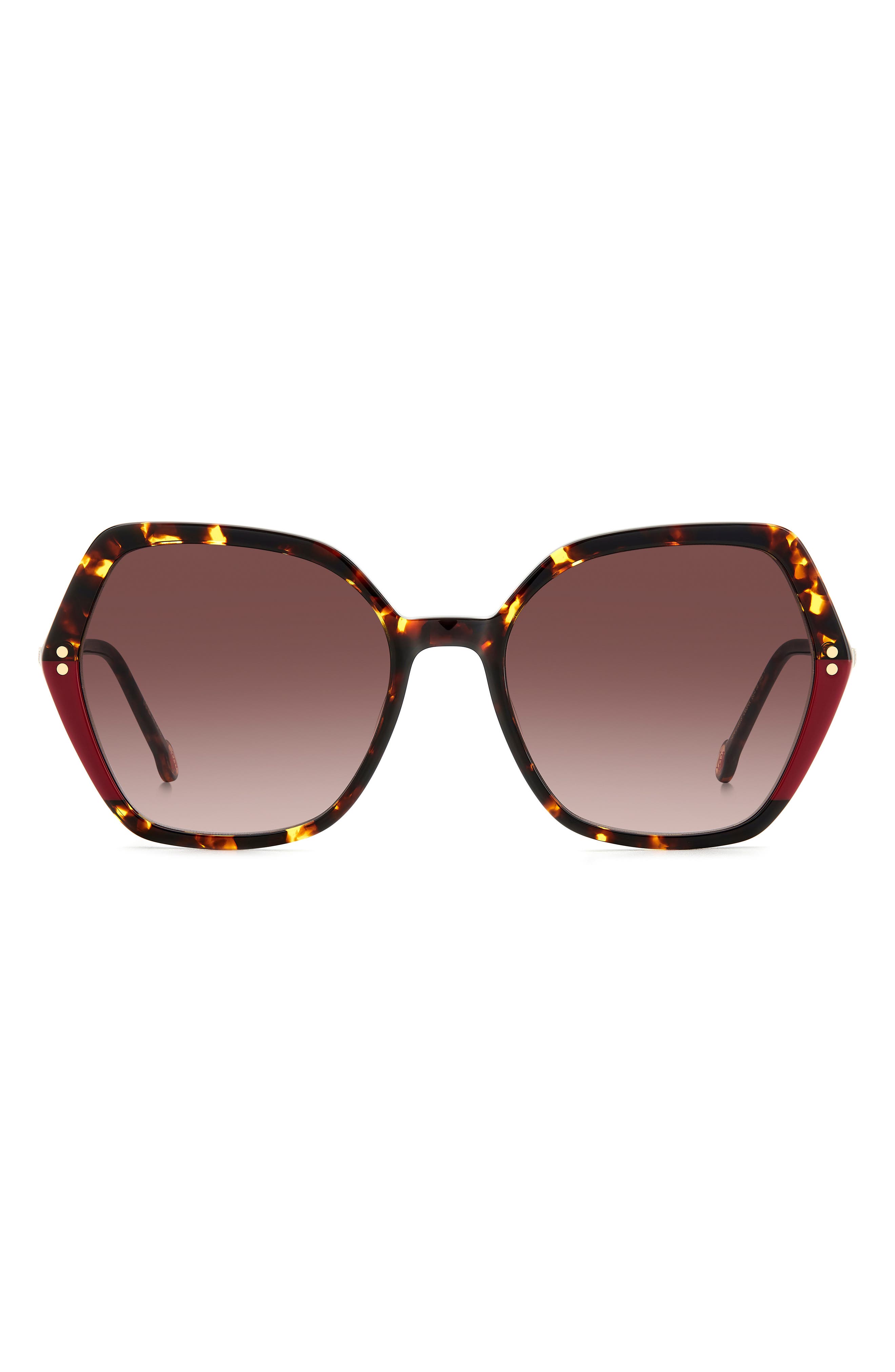 55mm Gradient Geometric Sunglasses