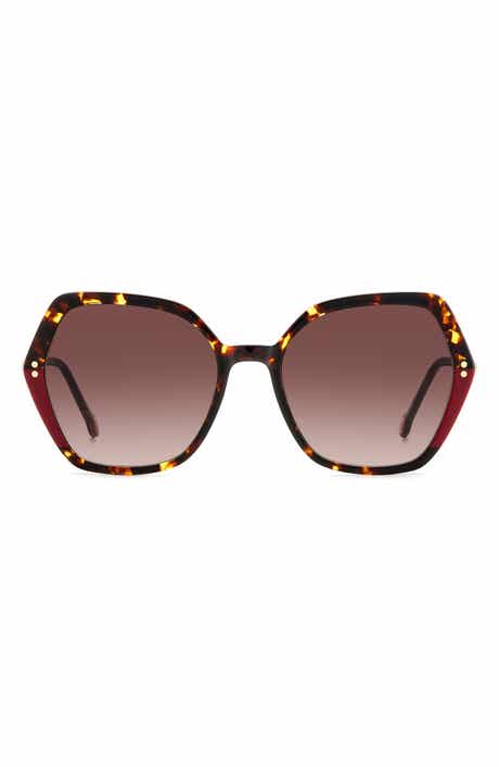 55mm Gradient Geometric Sunglasses
