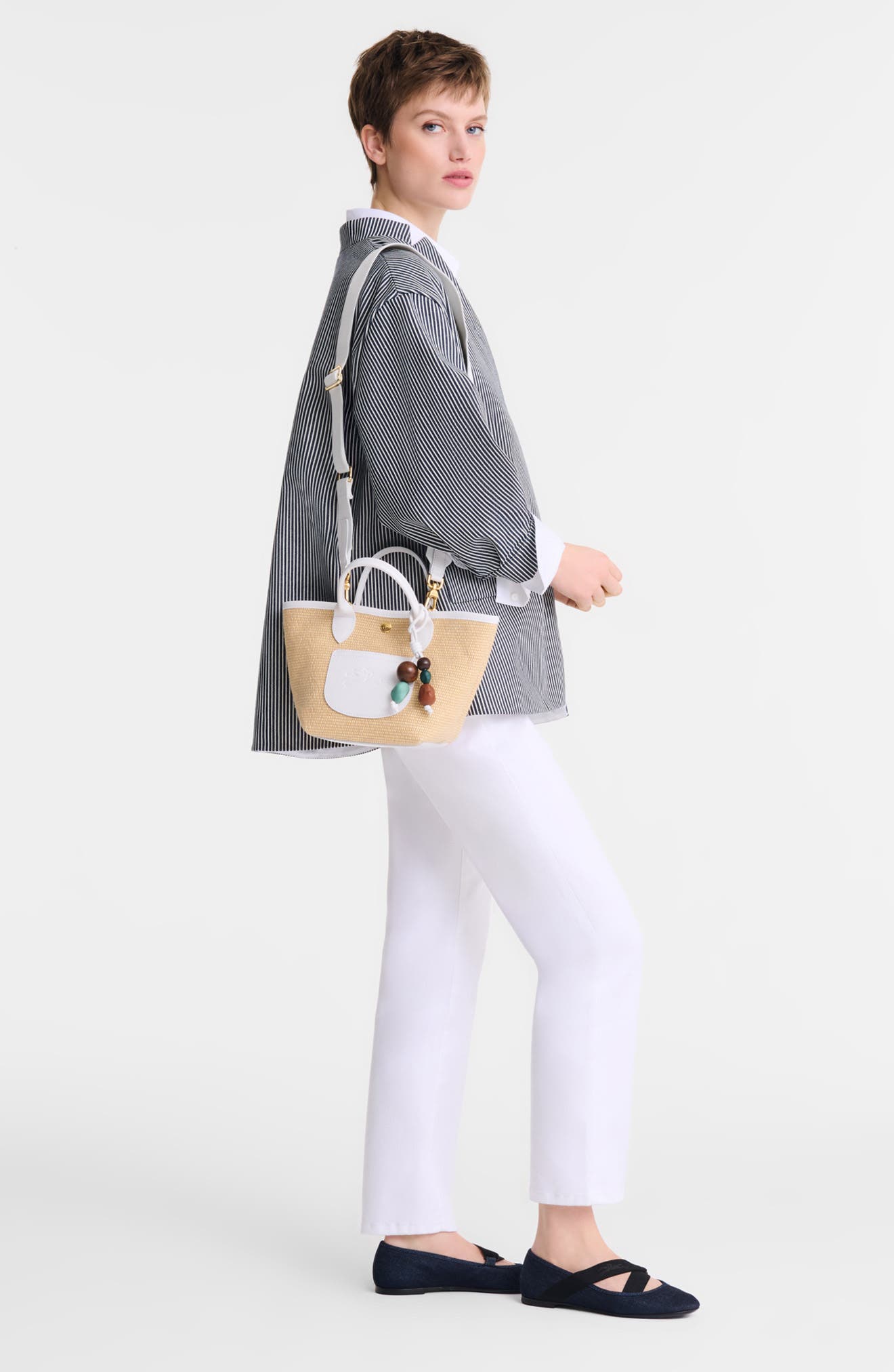 Longchamp Extra Small Le Pliage Panier Ceramique Top Handle Bag, Alternate, color, 