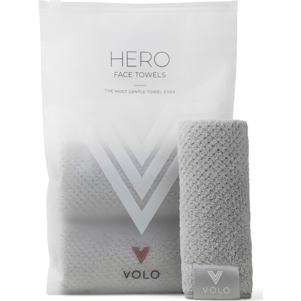 VOLO 3-Pack Hero Face Towels in Luna Gray  product