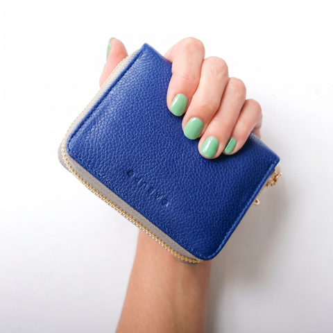 Small Zipper Wallet with Detachable Key Ring