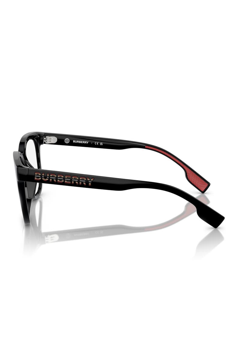 47mm Small Square Optical Glasses, Alternate, color, BLACK / DEMO LENS