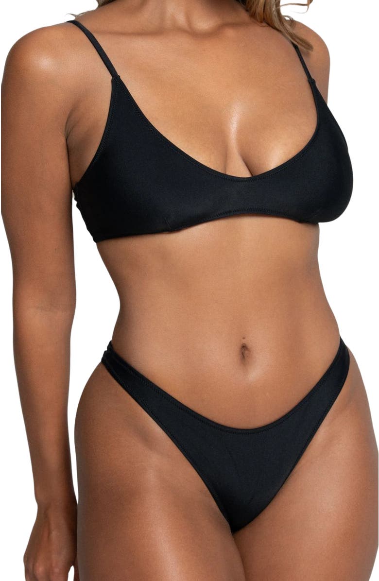 Bright Swimwear Sofie Top, Alternate, color, Black