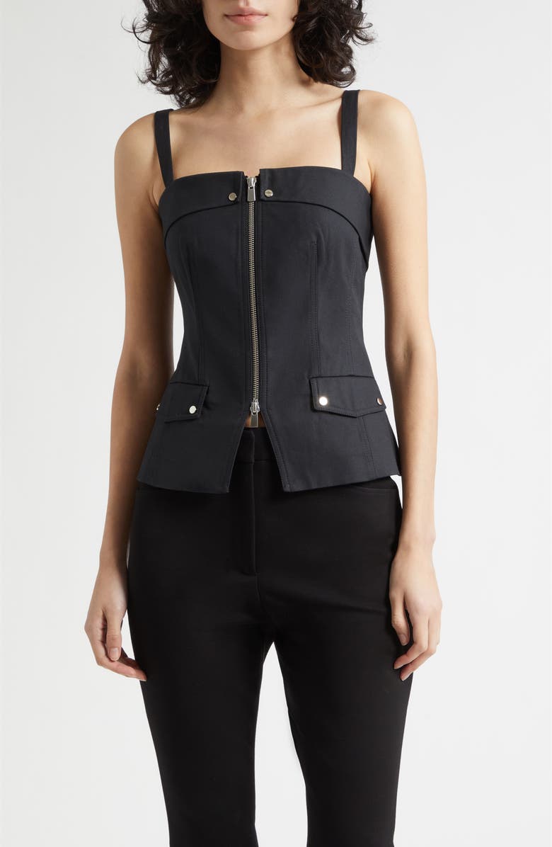 Toccin Jayden Zip Front Moto Tank, Main, color,