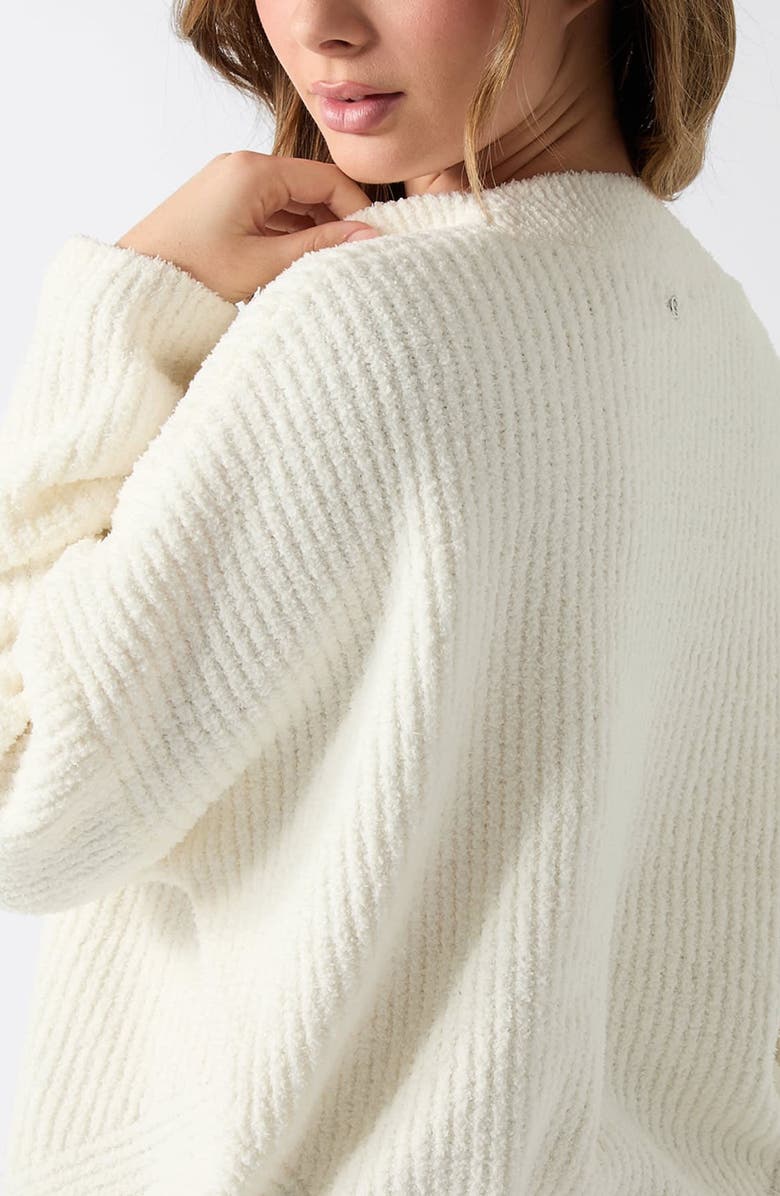 GUESS Lana Oversize Rib Cardigan, Alternate, color, Natural