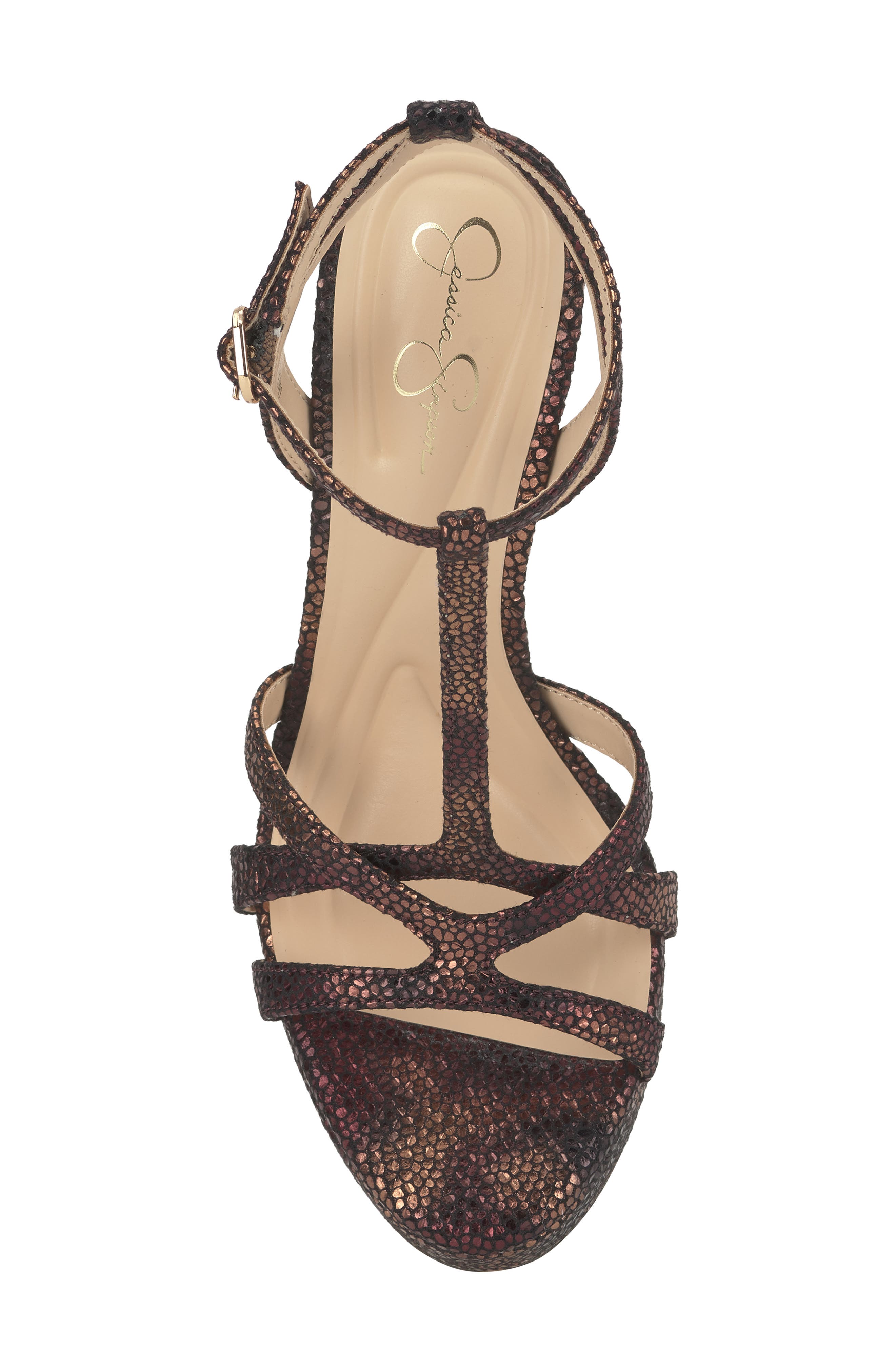 Sippete T-Strap Platform Sandal, Alternate, color, COPPER 06