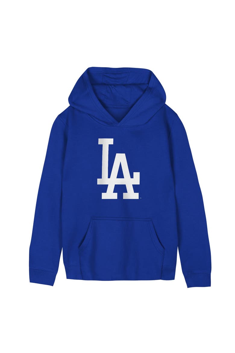 Preschool Outerstuff  Royal Los Angeles Dodgers Primary Logo Fleece Hoodie, Main, color, Royal