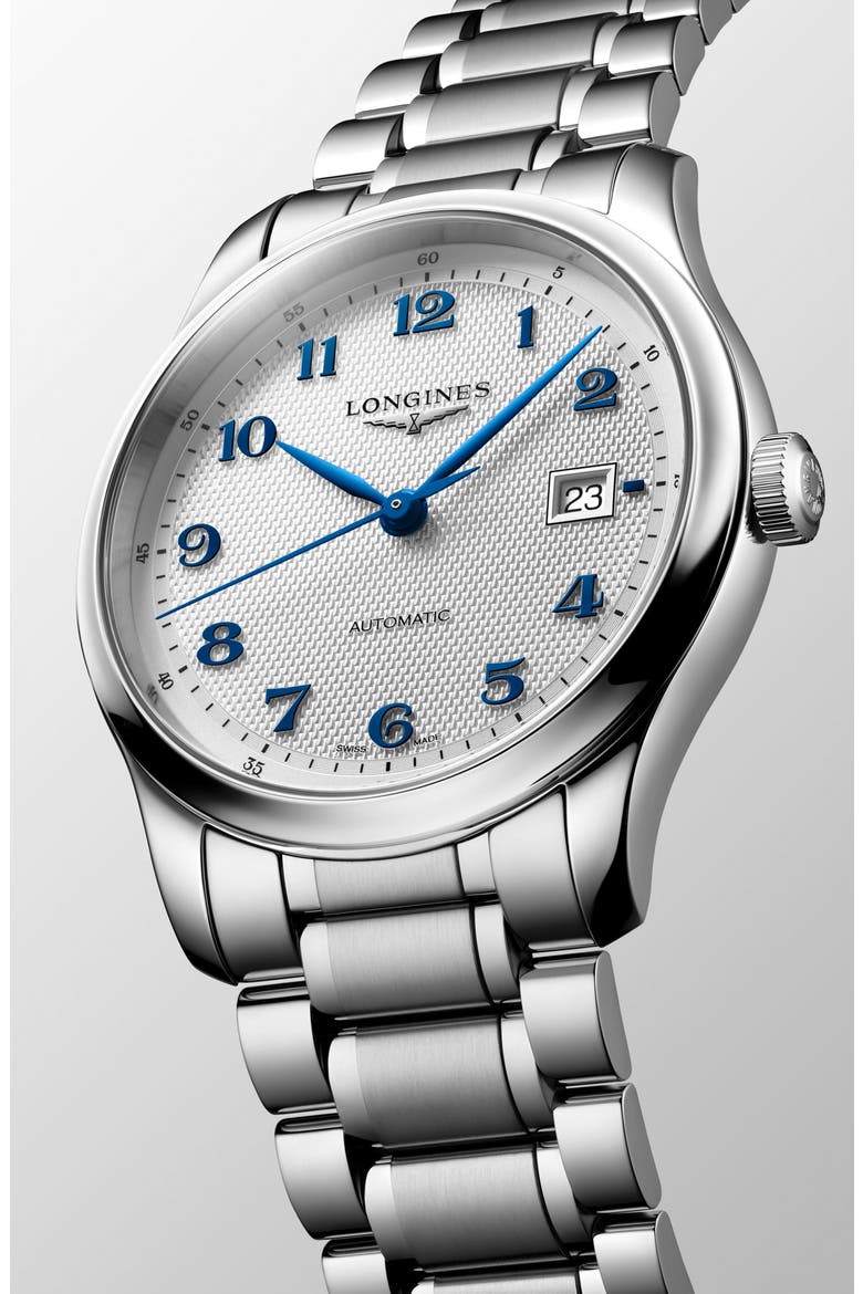 Master Collection Automatic Bracelet Watch, 41mm, Alternate, color, WHITE