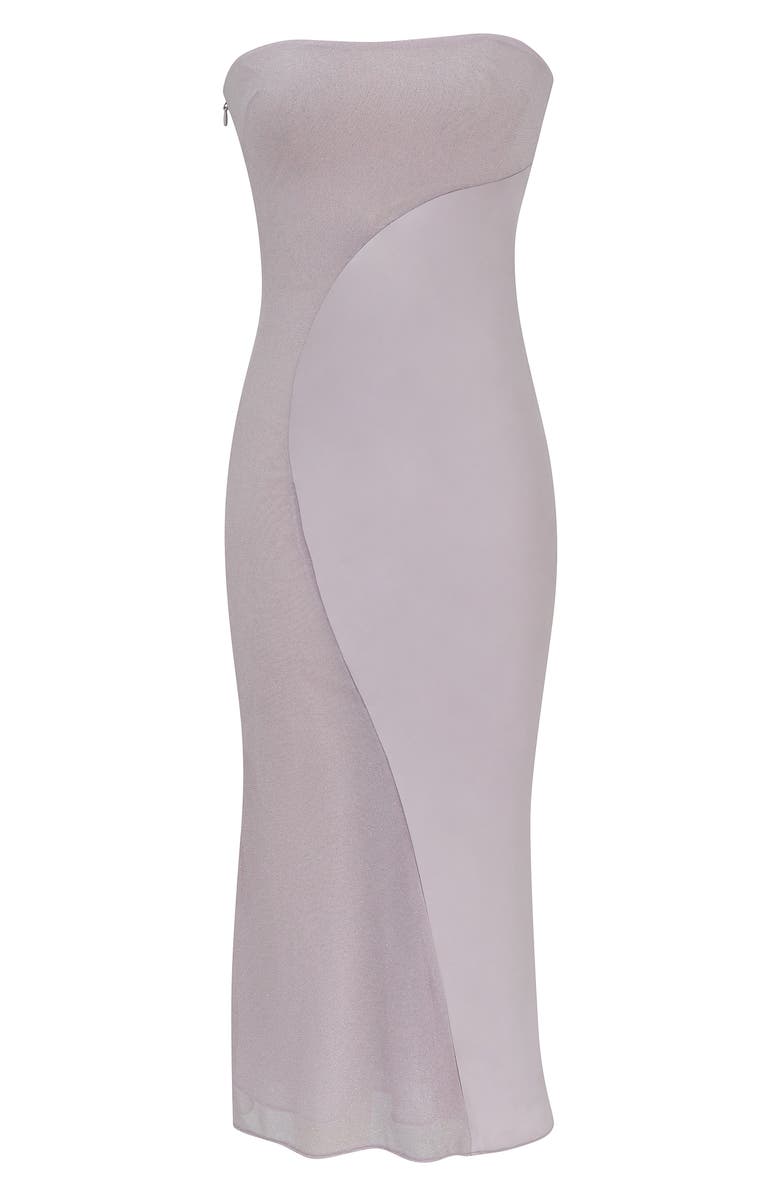 Mistress Rocks Strapless Denim Minidress, Alternate, color,