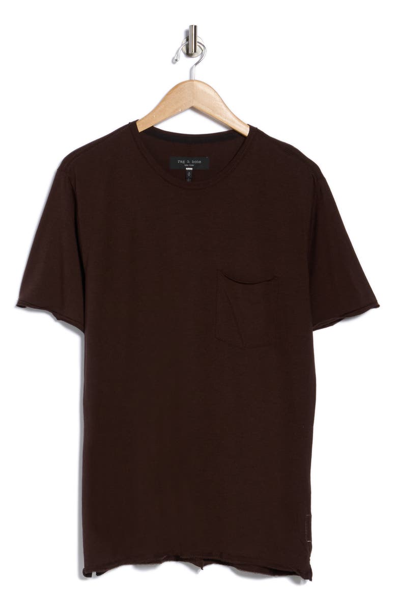 rag & bone Matthew Pocket T-Shirt, Alternate, color, Earth Brown
