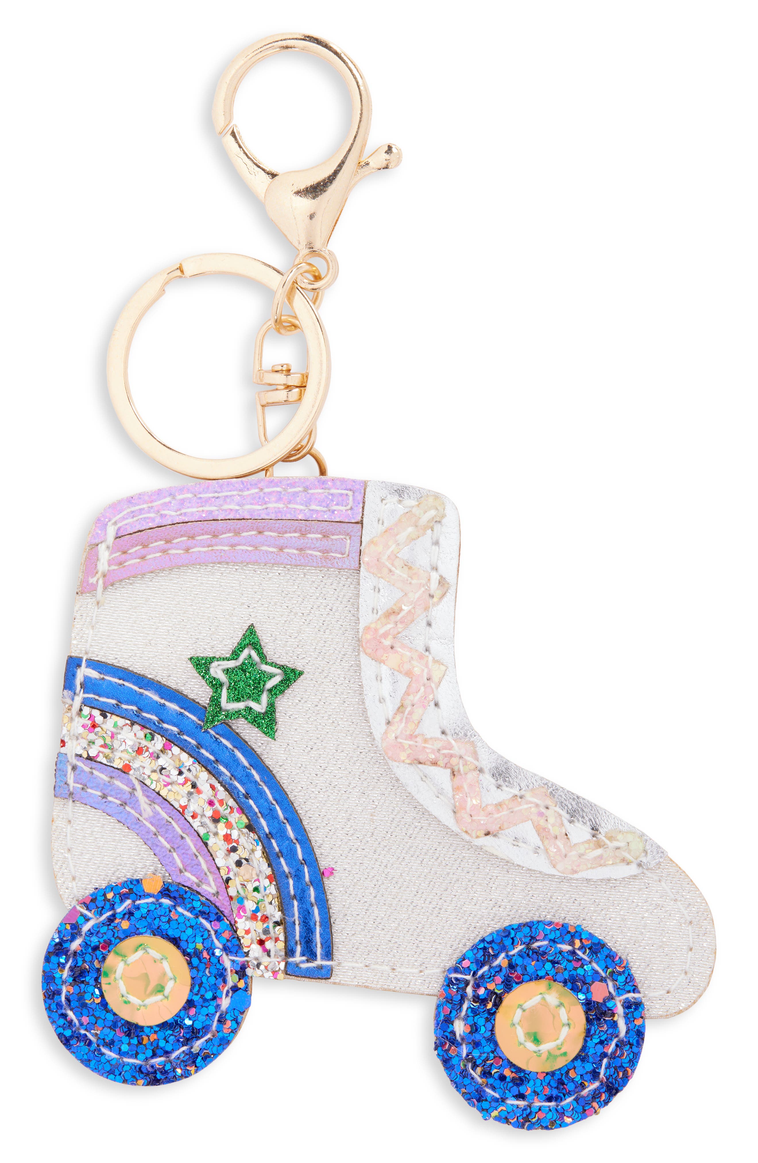 Mimi & Lula Rollerskate Bag Charm, Main, color, Light Beige