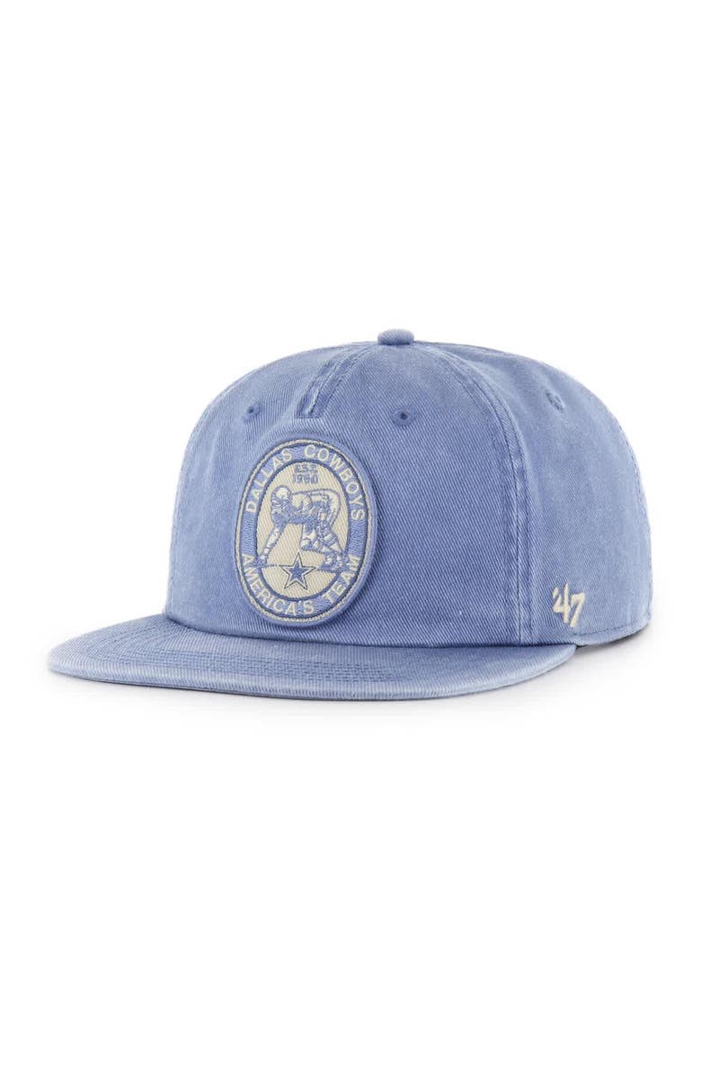 '47 Men's '47  Light Blue Dallas Cowboys Boot Path Relaxed Captain Hat, Main, color, Light Blue