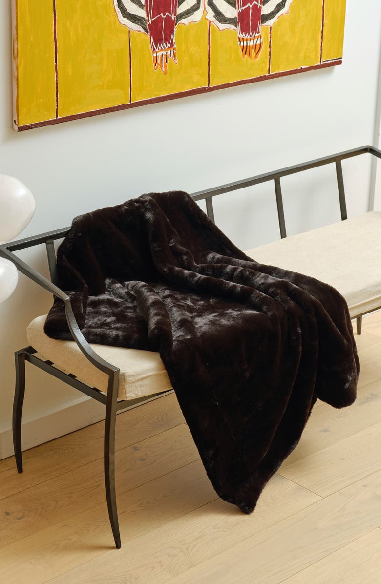 Apparis Little Brady Faux Fur Throw Blanket, Alternate, color,