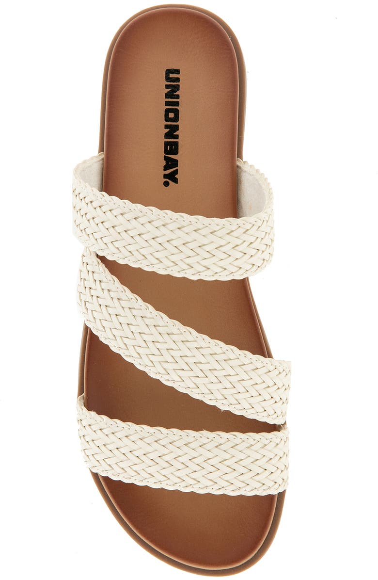 UNIONBAY Raven Braided Sandal, Alternate, color, White
