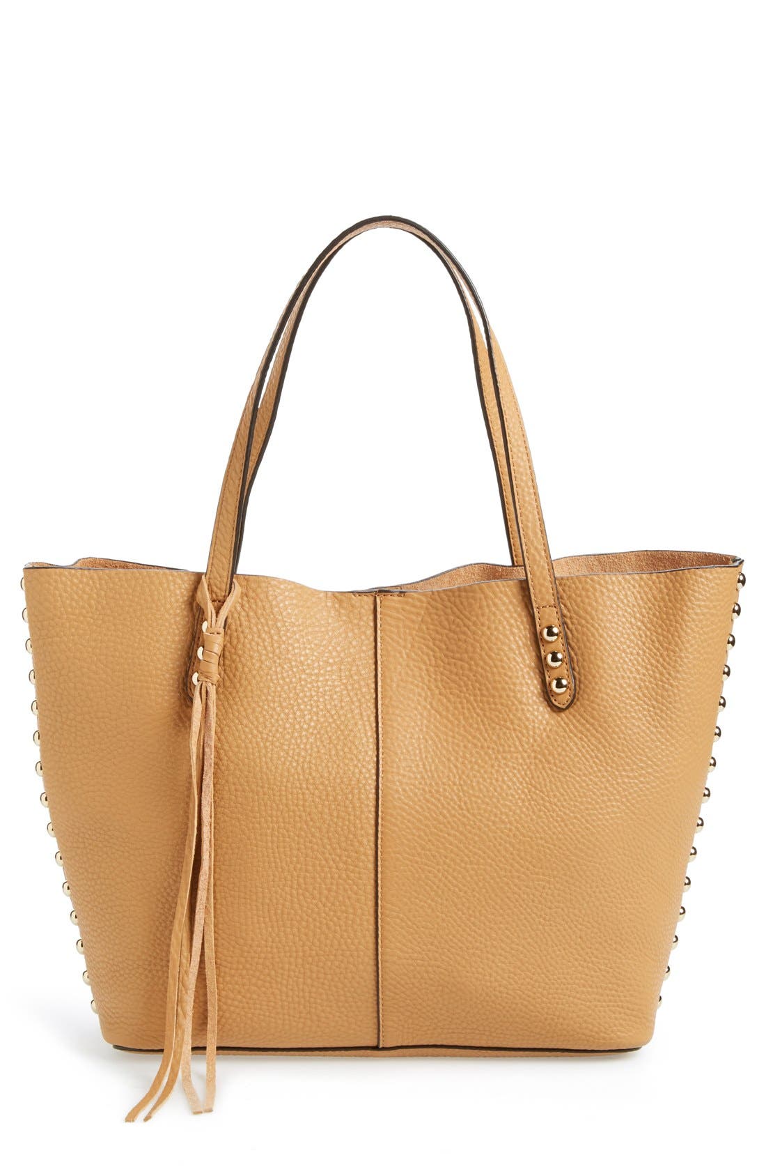 Unlined Tote, Main, color, CUOIO