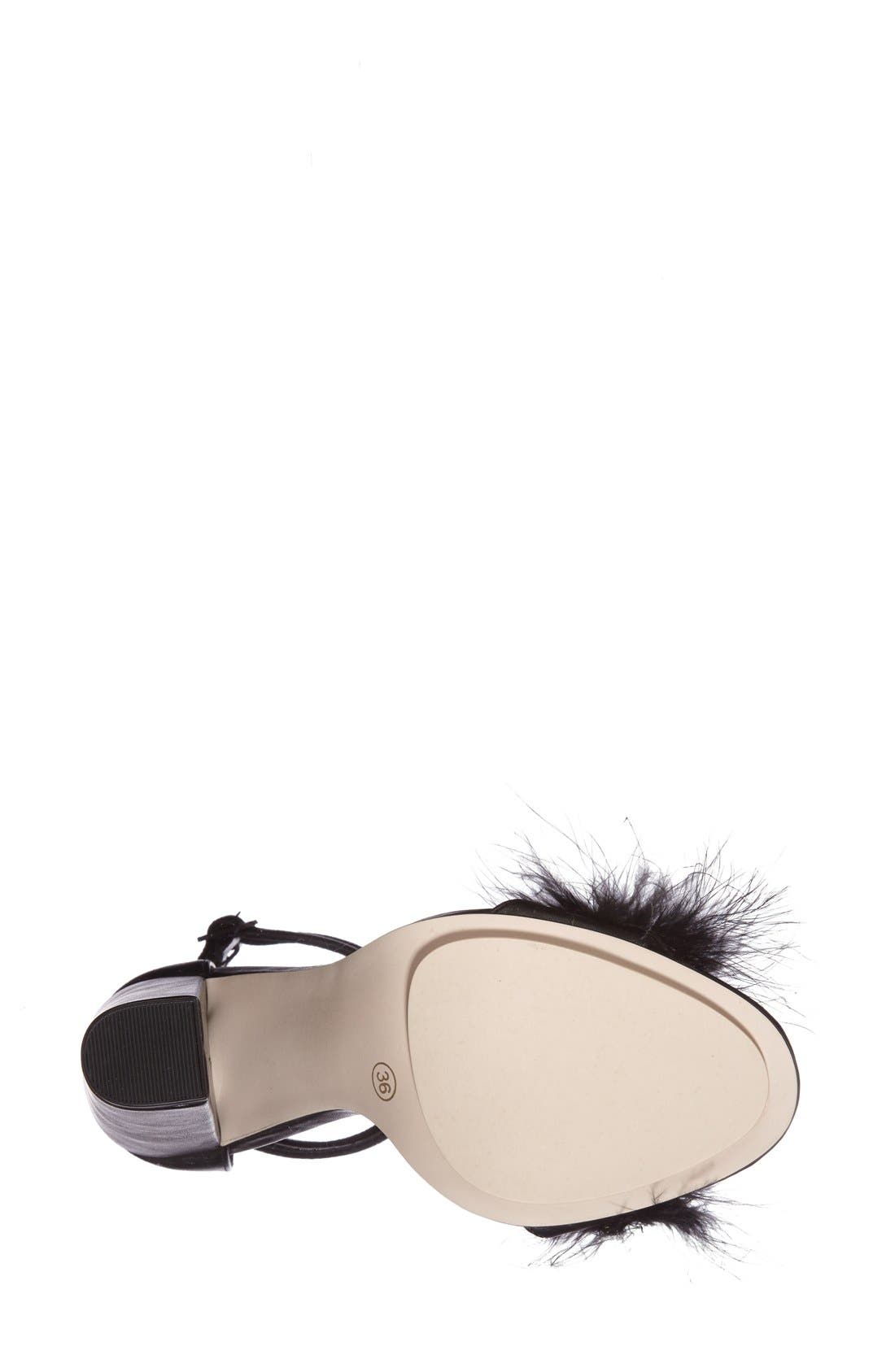 Topshop 'Rebecca' Ankle Strap Sandal, Alternate, color, 