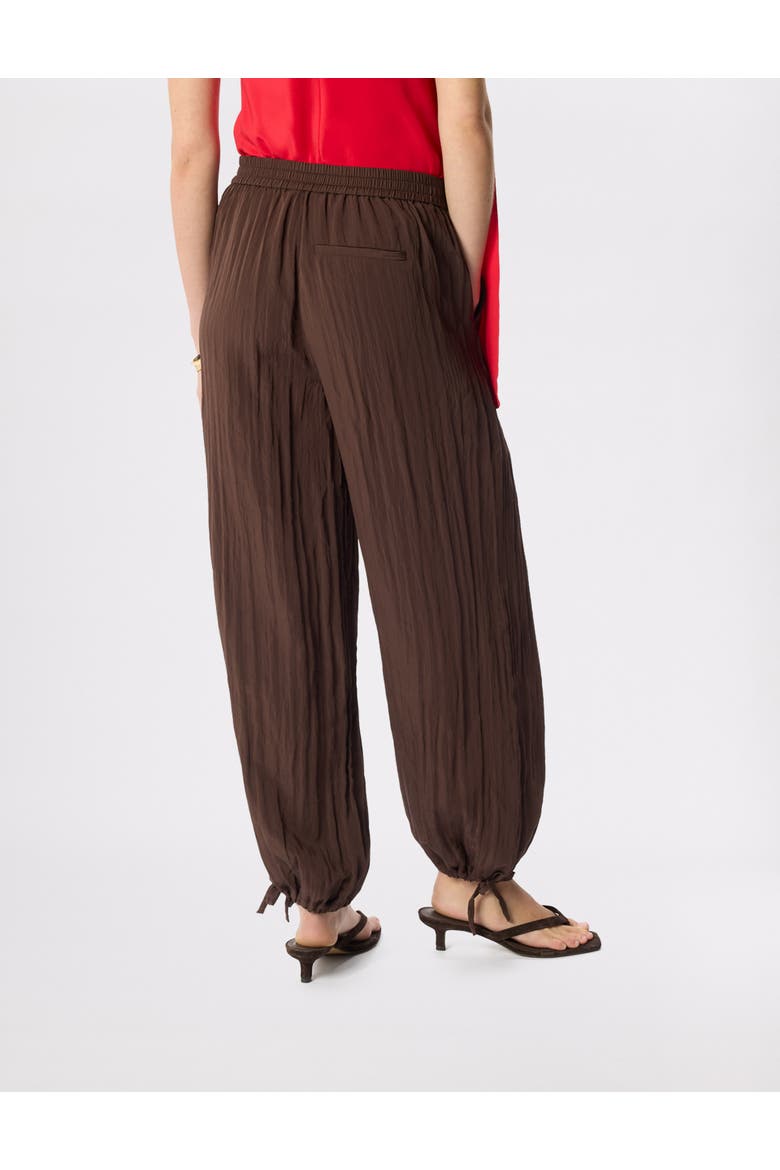 Balloon Tie Hem Trousers, Alternate, color, Brown