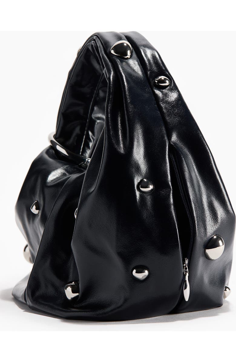 H&M Metal-detail Handbag, Alternate, color, Navy Blue
