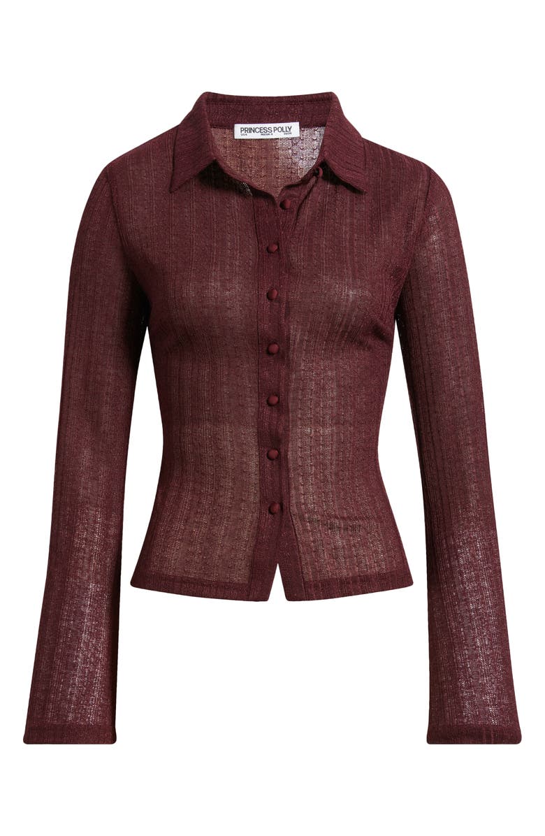 Princess Polly When You Sleep Knit Shirt, Alternate, color, Red