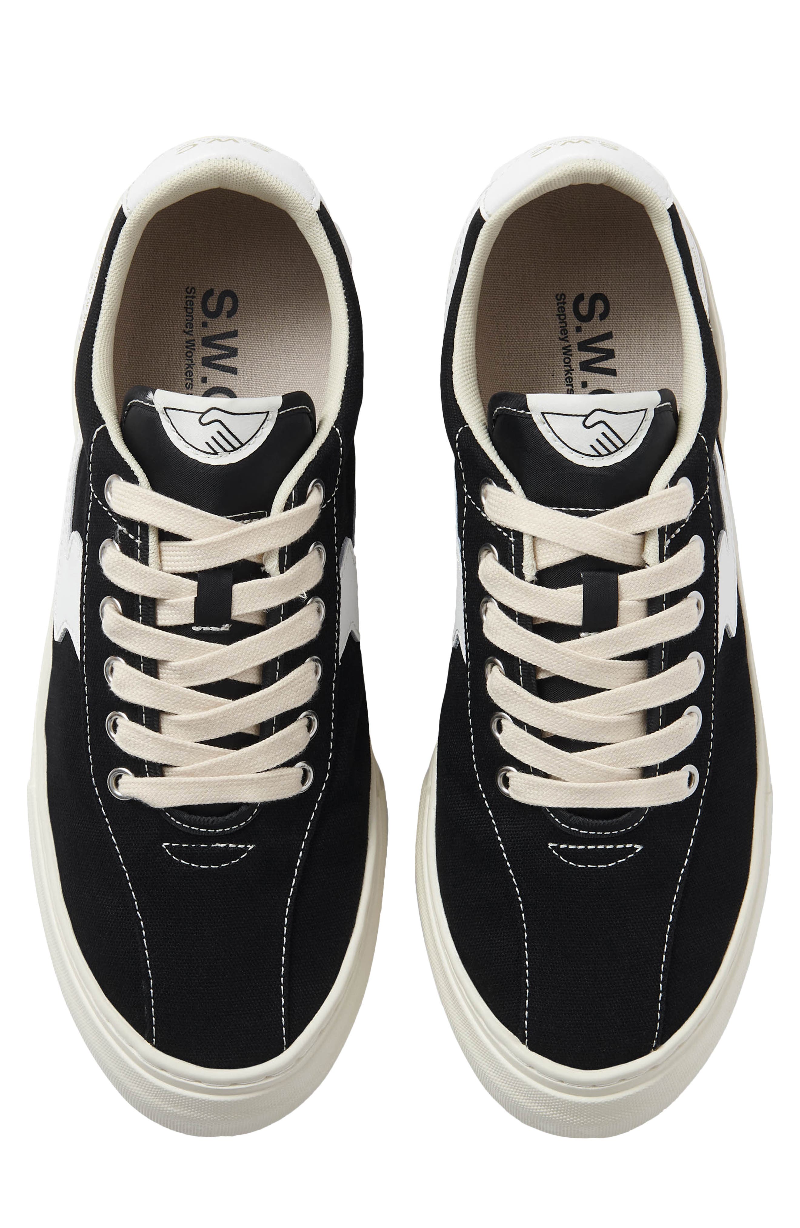 STEPNEY WORKERS CLUB Dellow S-Strike Cup Sneaker, Alternate, color, Black White