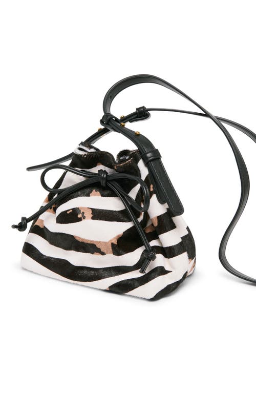 Dolce Vita Animal Print Drawstring Bucket Bag In Multi