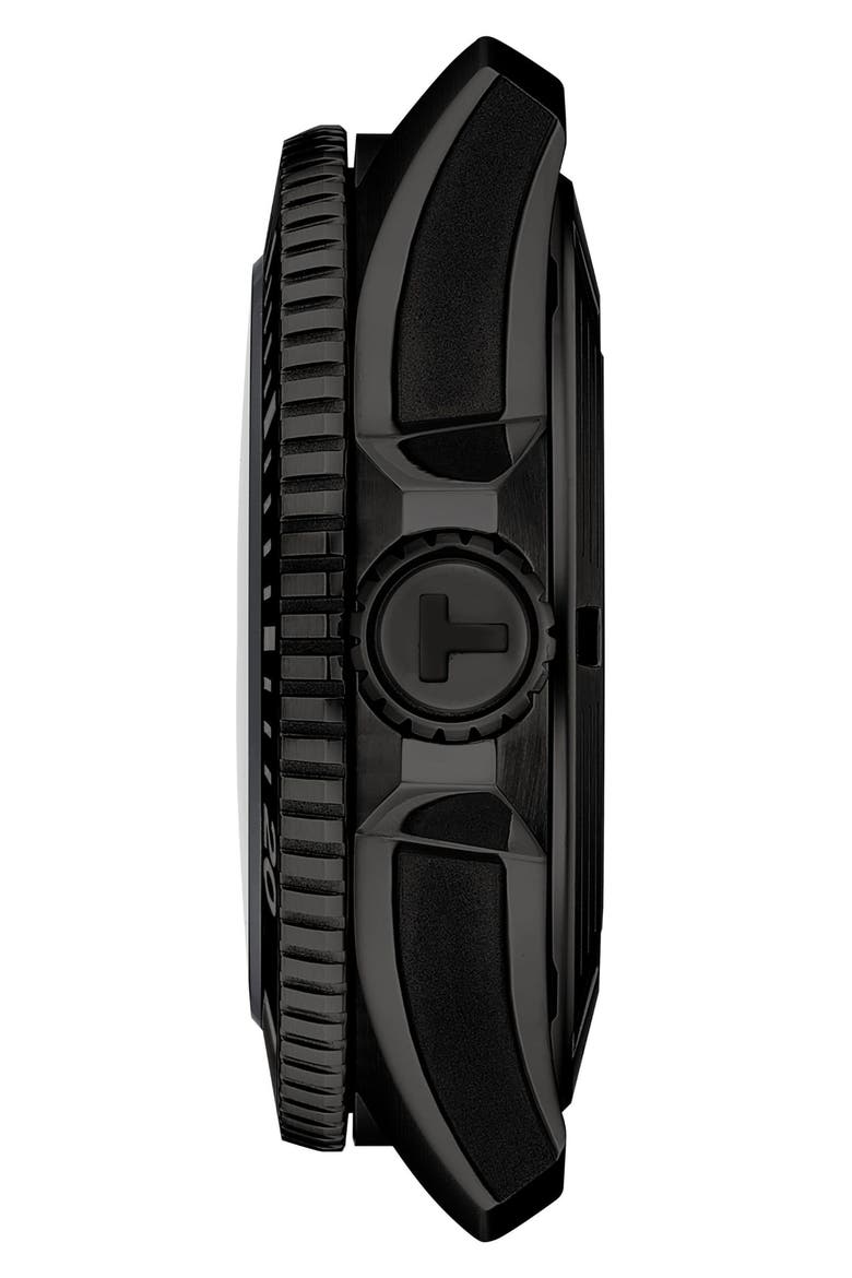 Seastar 2000 Professional Powermatic 80 Rubber Strap Watch, 46mm, Alternate, color, GREY GRADIENT