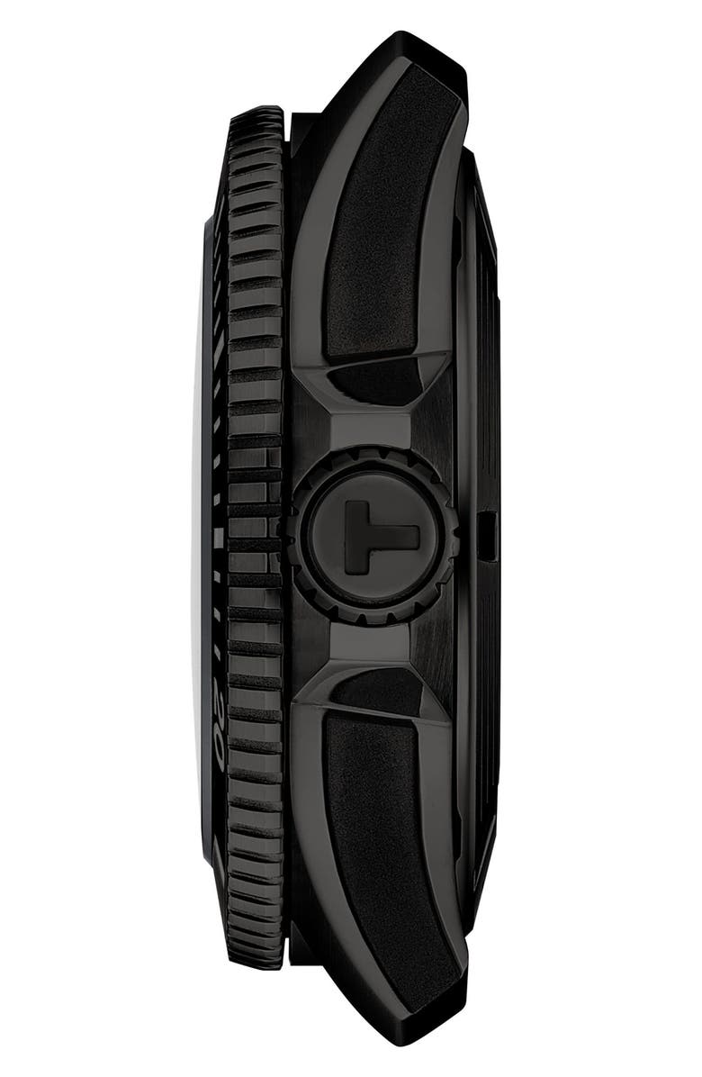 Tissot Seastar 2000 Professional Powermatic 80 Rubber Strap Watch, 46mm, Alternate, color, Grey Gradient