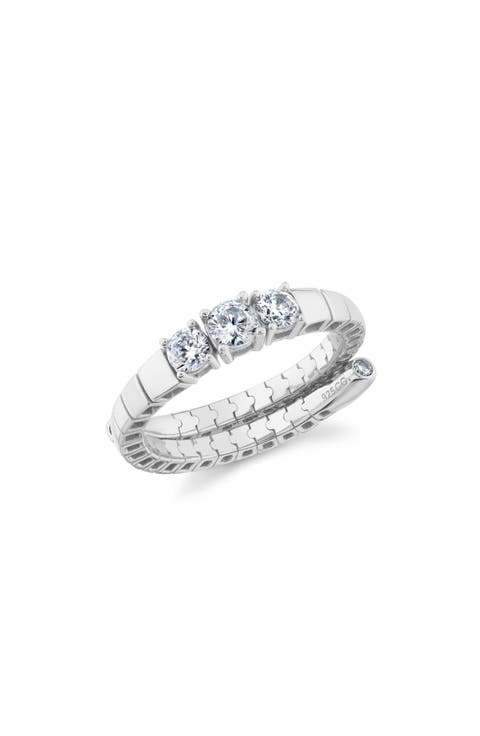 Pure Flex Graduated Cubic Zirconia Ring