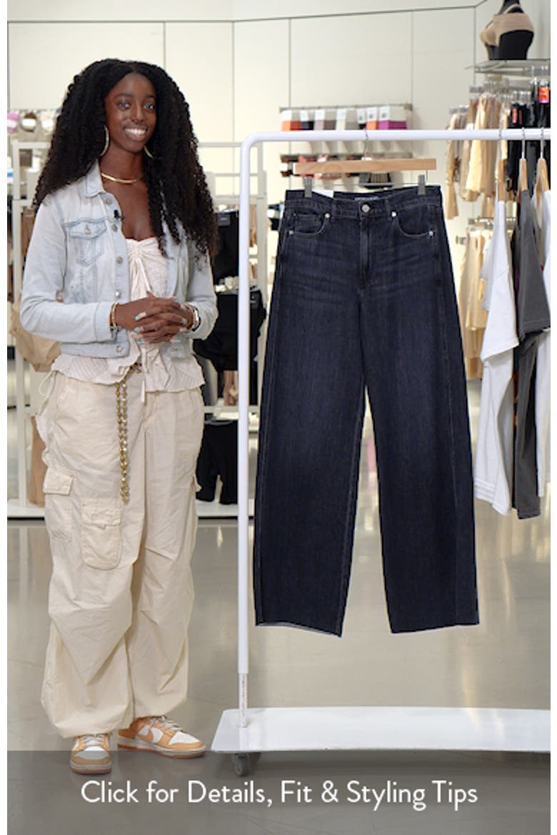Kasey Raw Hem Mid Rise Wide Leg Jeans video