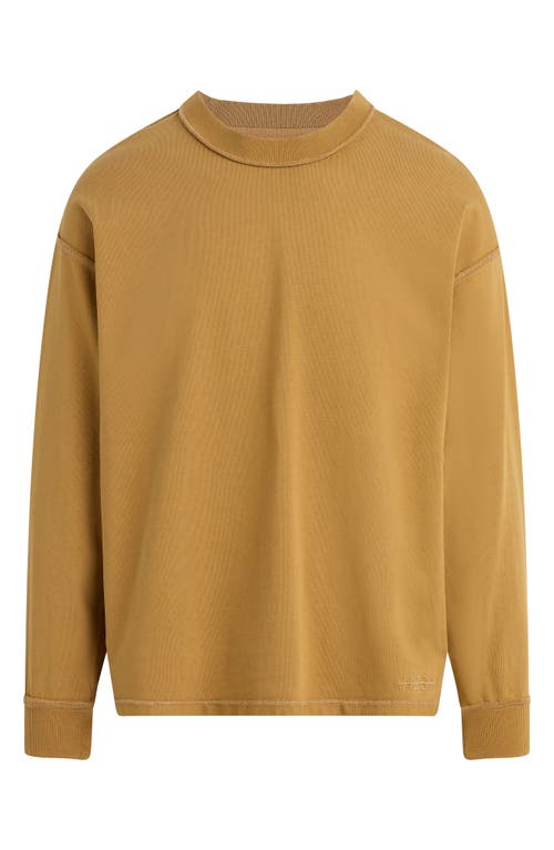 Hudson Jeans Crewneck Cotton Sweatshirt In Rust
