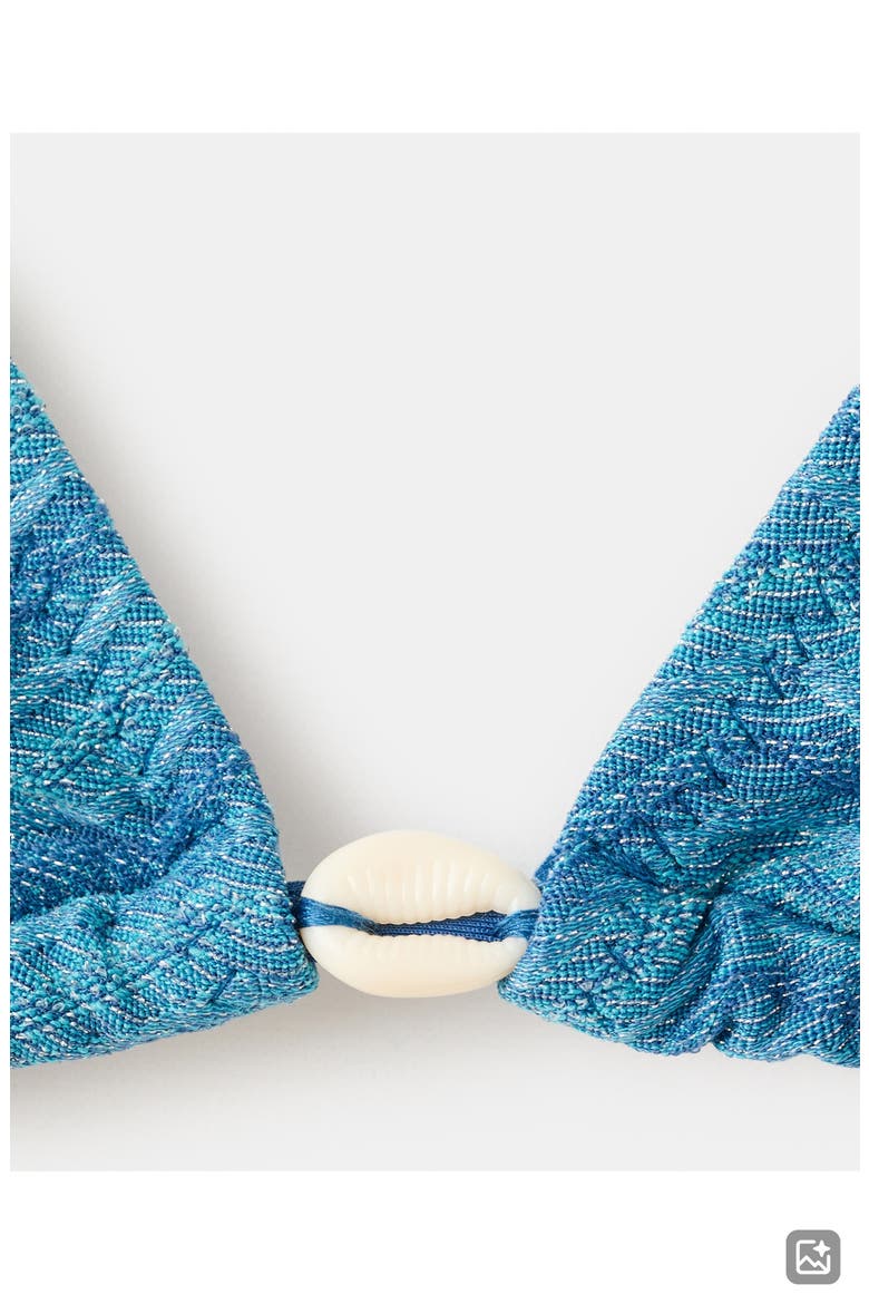Textured Two-Piece Swimsuit, Alternate, color, BLUE