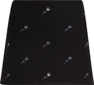 RIER Walker Floral Embroidered Wool Miniskirt