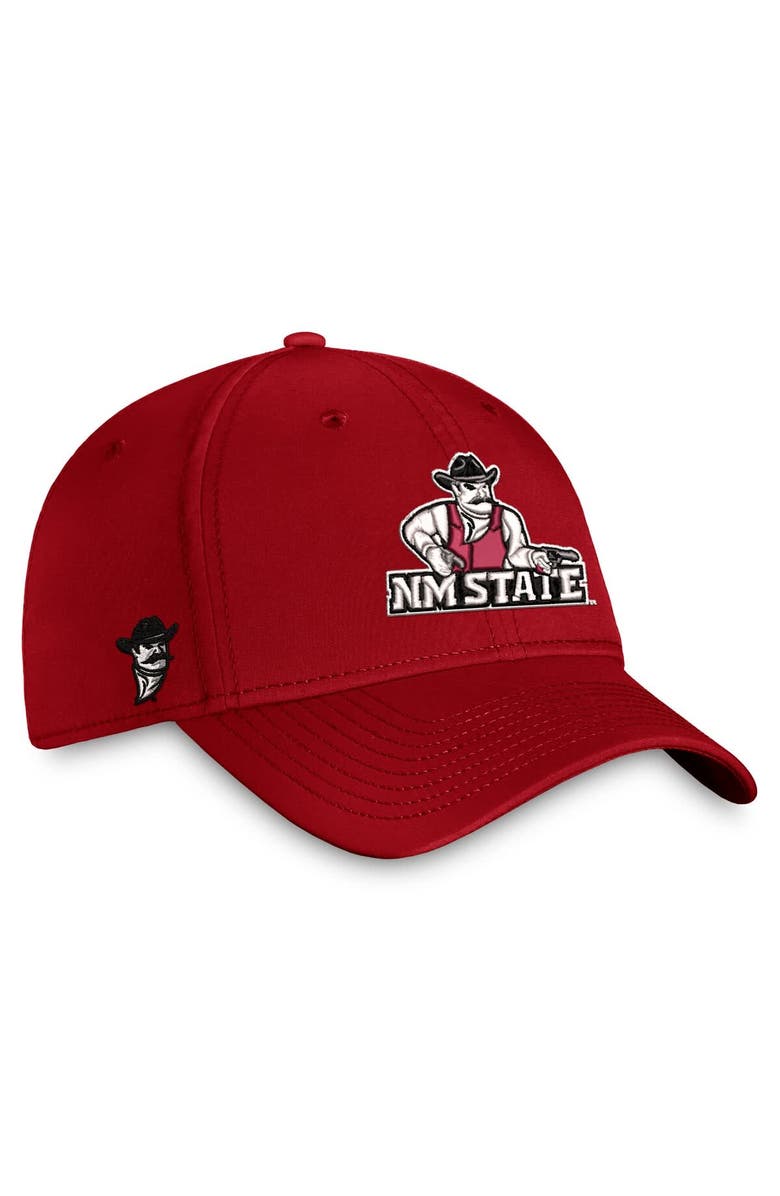 TOP OF THE WORLD Men's Top of the World Crimson New Mexico State Aggies Reflex Flex Hat, Alternate, color, Crimson