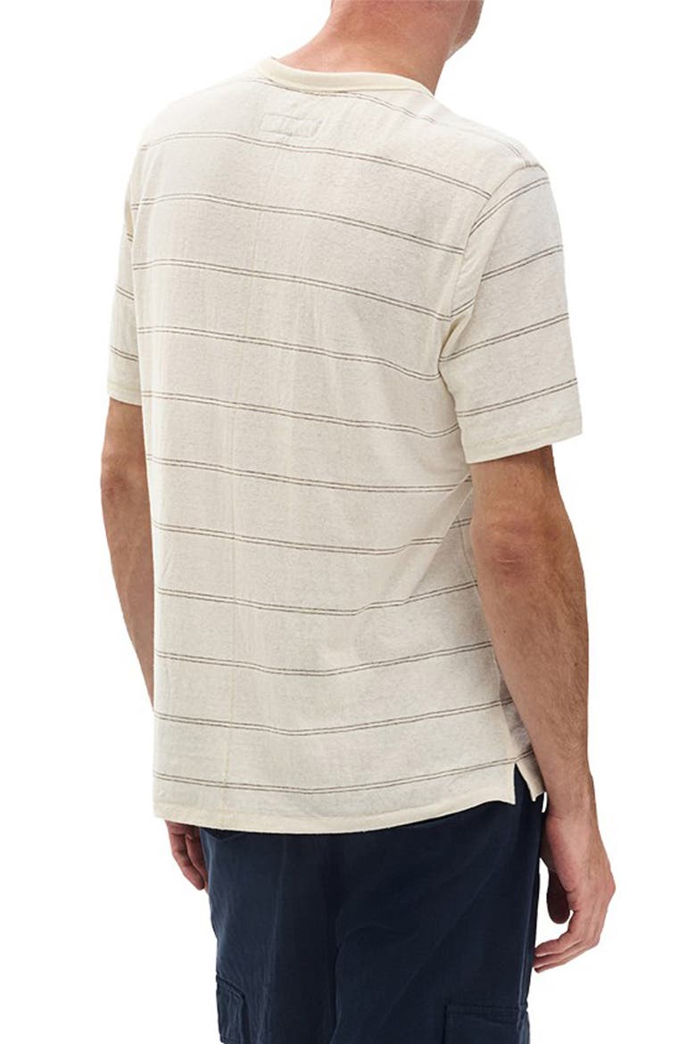 Classic Stripe Hemp & Cotton T-Shirt, Alternate, color, WHITE