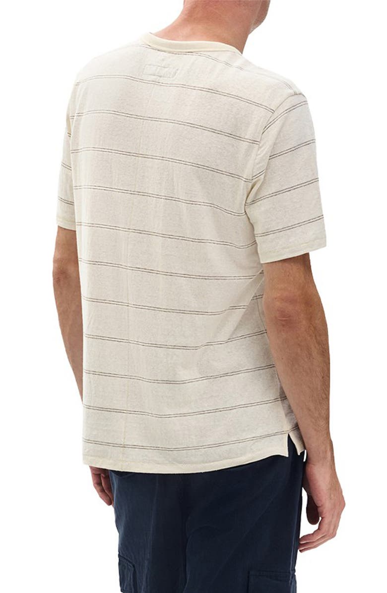 rag & bone Classic Stripe Hemp & Cotton T-Shirt, Alternate, color,