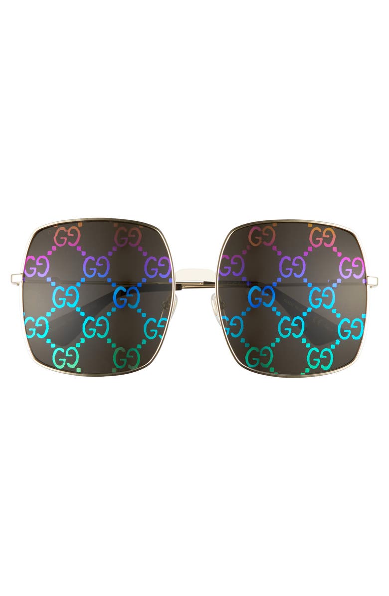 Gucci 60mm Square Sunglasses, Alternate, color,