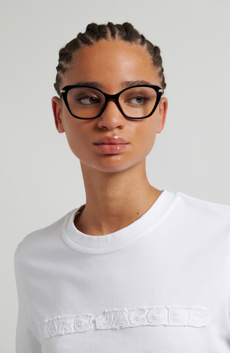 Marc Jacobs 54mm Cat Eye Optical Glasses, Alternate, color, 