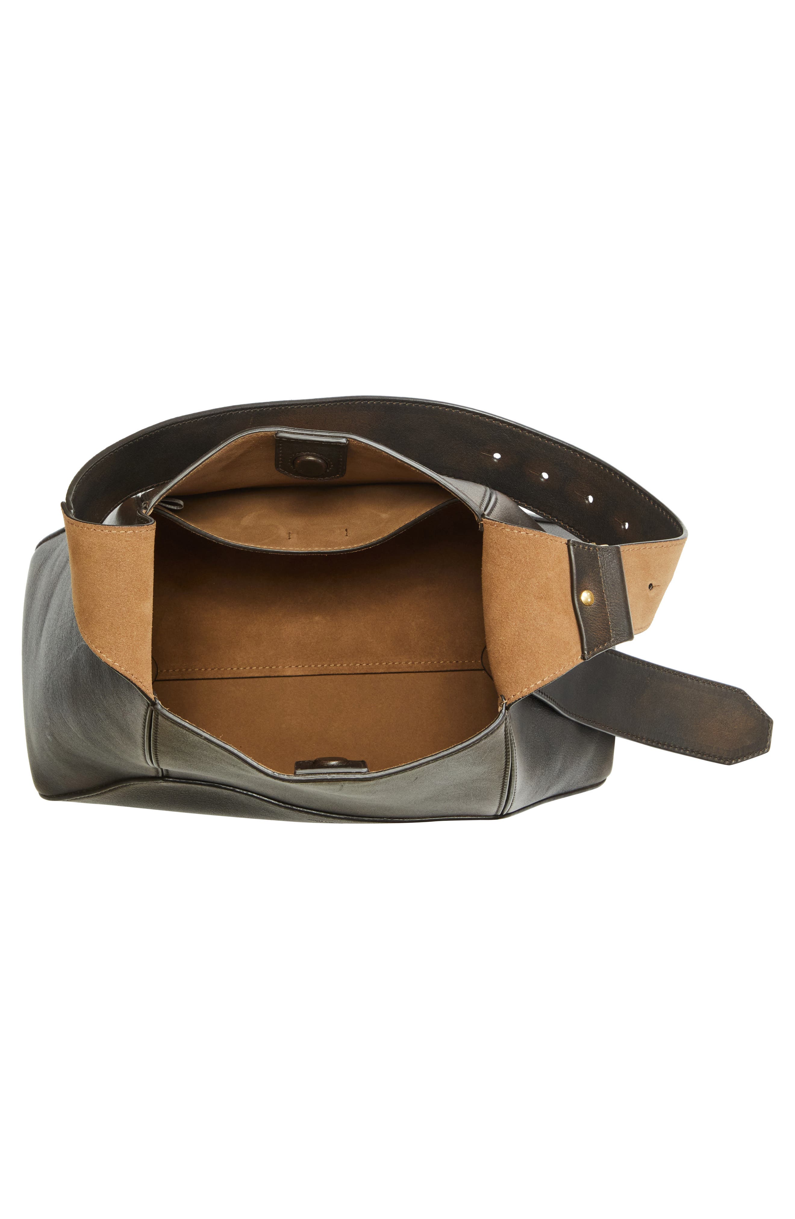 Jimmy Choo Medium Diamond Leather Hobo Bag, Alternate, color, Cognac/ Gold