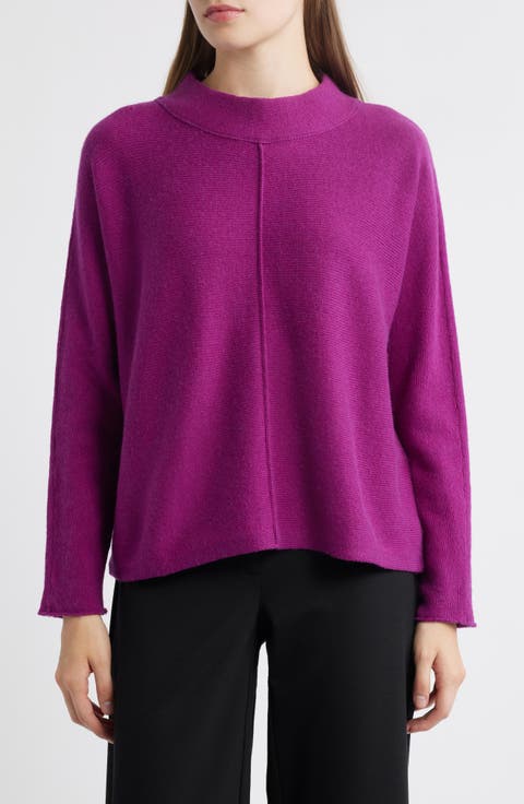Dolman Sleeve Organic Cotton & Recycled Cashmere Sweater