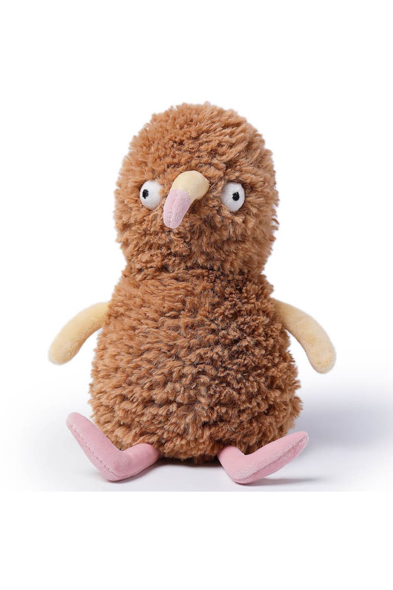 7 Inch Peanut Chicken Weighted Stuffed Animal, Main, color, Brown