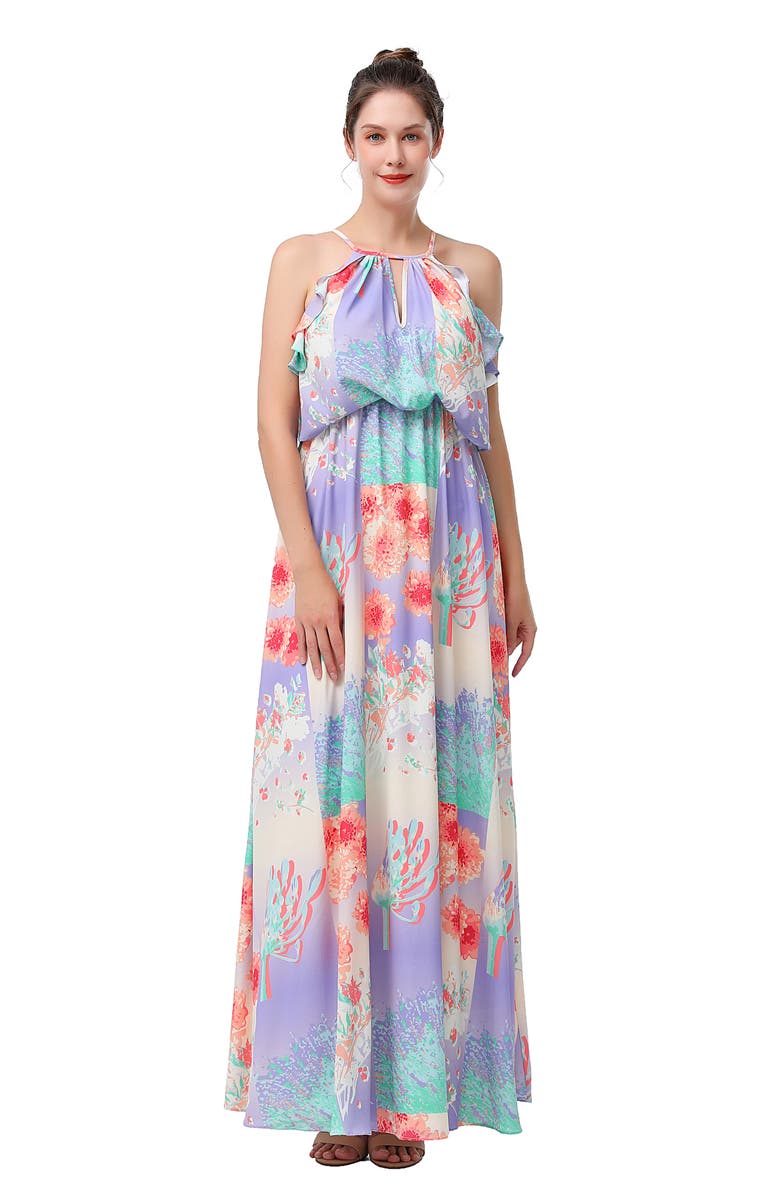 Kimi and Kai Pixie Floral Maternity/Nursing Maxi Dress, Alternate, color, 