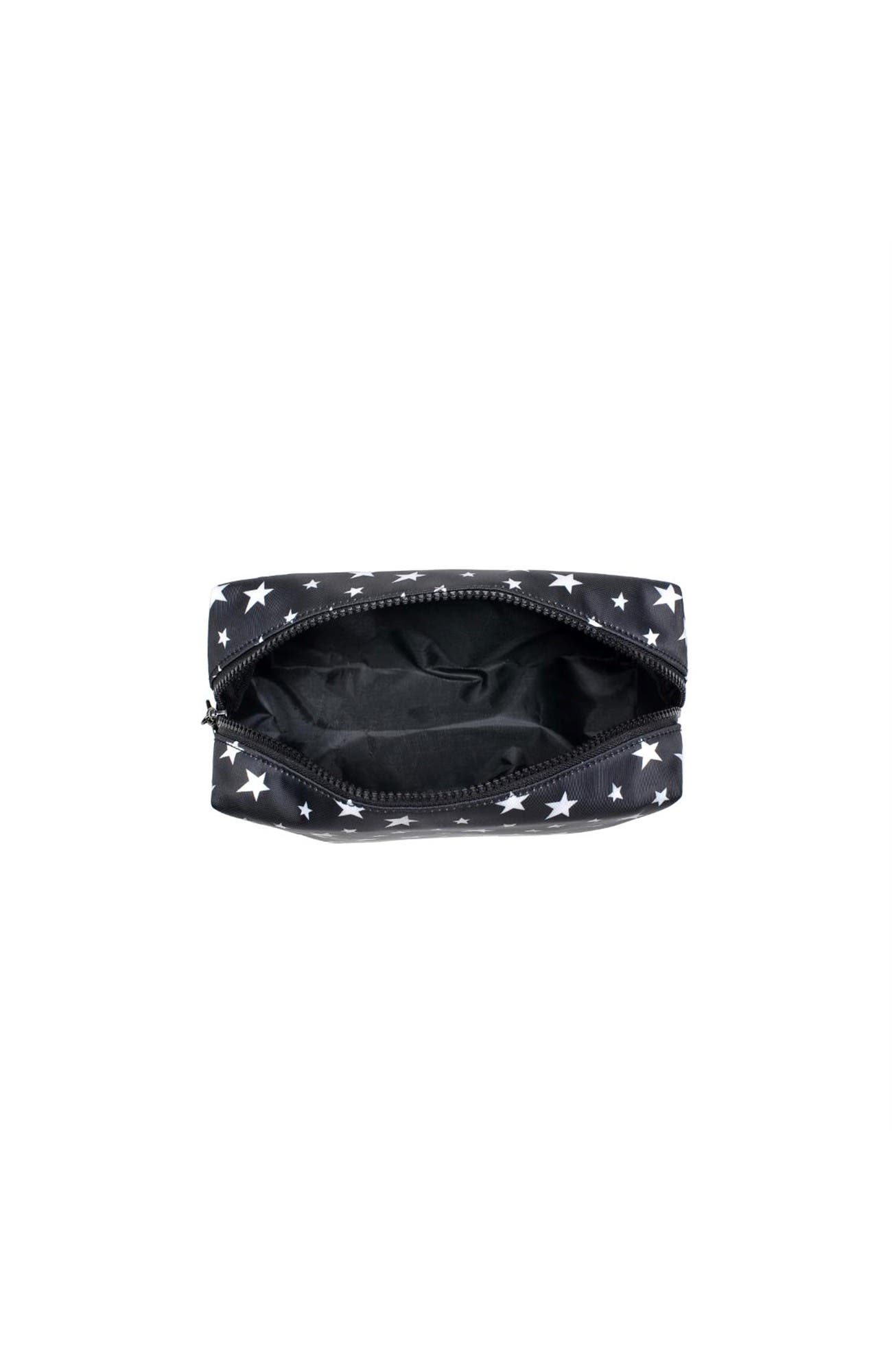Starlite Cosmetic & Travel Organizer Pouch, Alternate, color, Black White