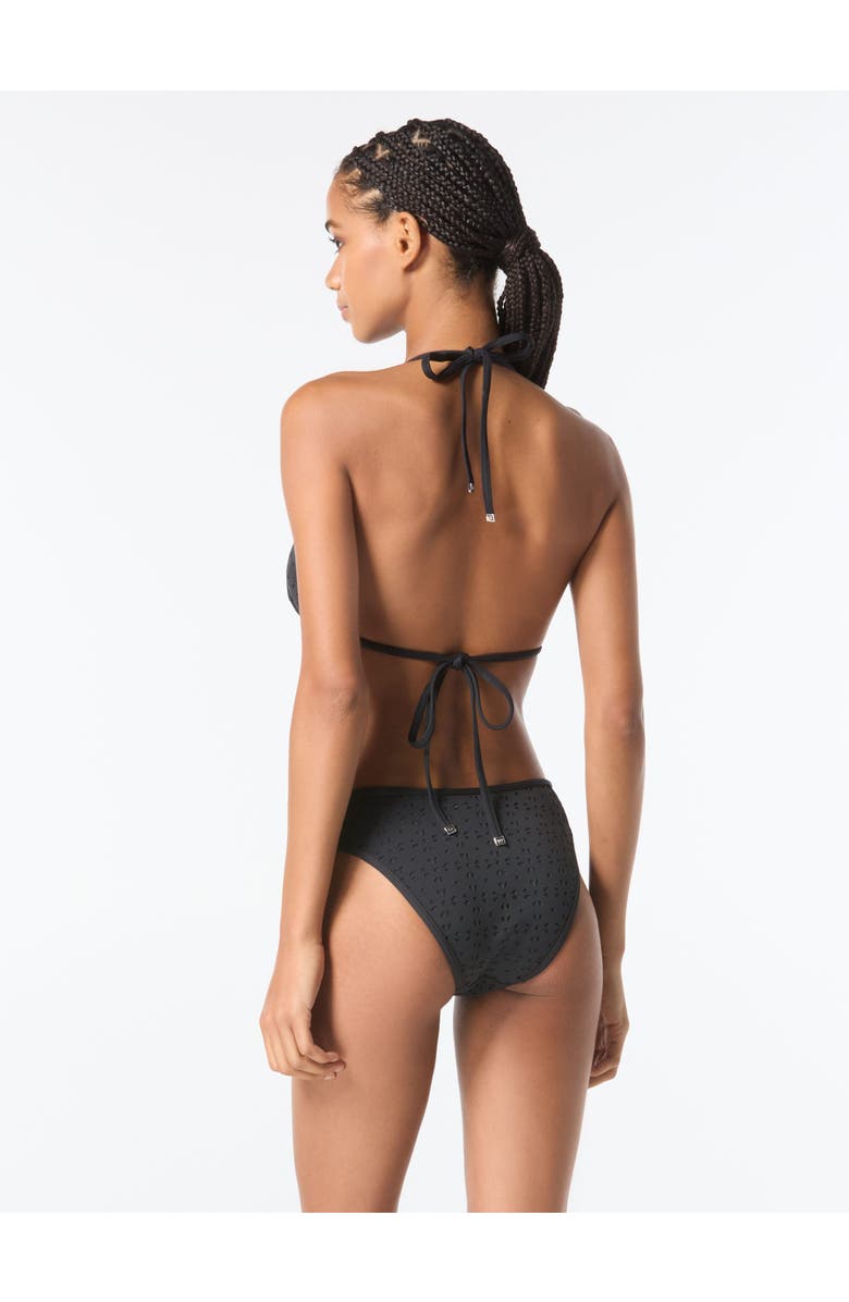 MICHAEL Michael Kors String Bikini Top, Alternate, color, 001-Black