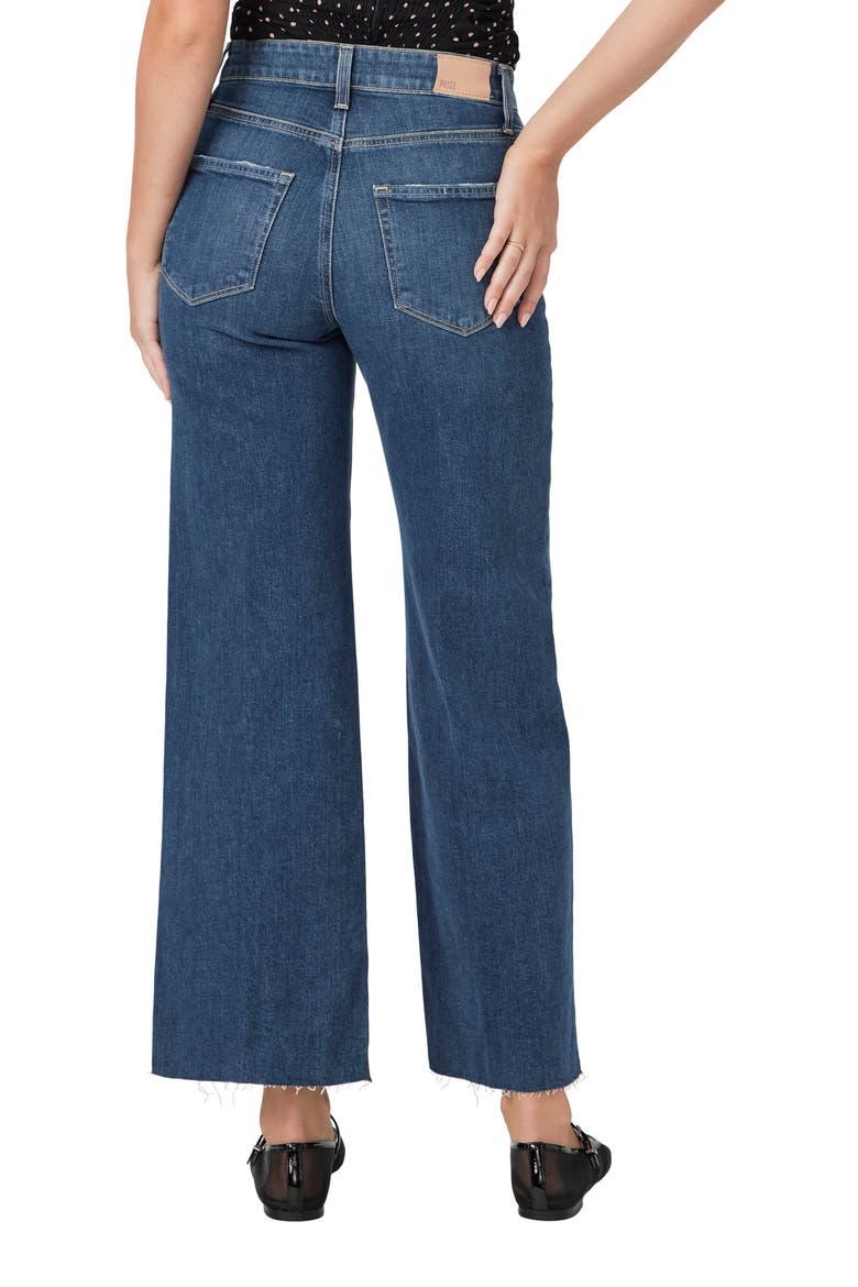 Anessa High Waist Raw Hem Wide Leg Jeans, Alternate, color, ANCIENT