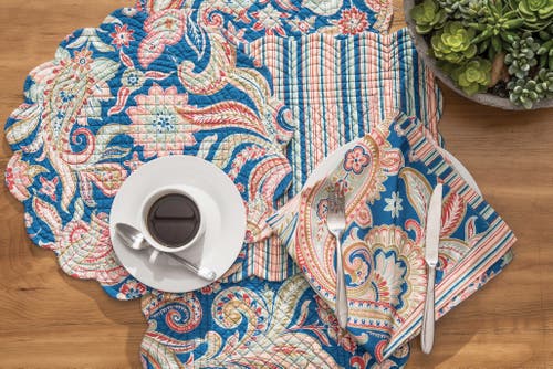 C & F Home C&f Home Marla Napkin Set Of 6 Decor In Blue