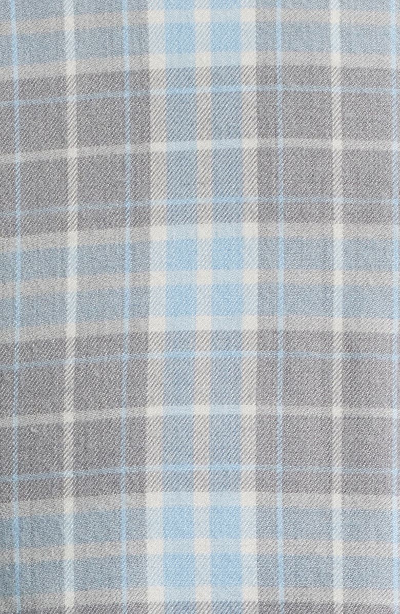 Peter Millar Big Bear Plaid Button-Up Flannel Shirt, Alternate, color, Gale Grey