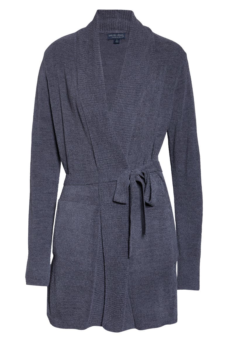 CozyChic™ Drape Rib Cardigan, Alternate, color, PACIFIC BLUE