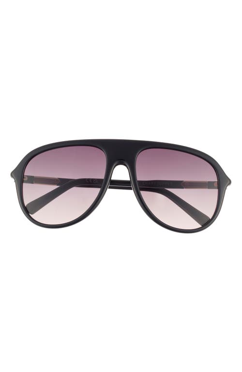 Quay Chart Topper 54mm Aviator Sunglasses In Black