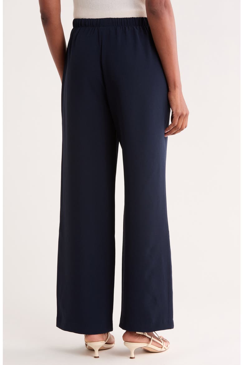 Drawstring Wide Leg Pants, Alternate, color, NAVY