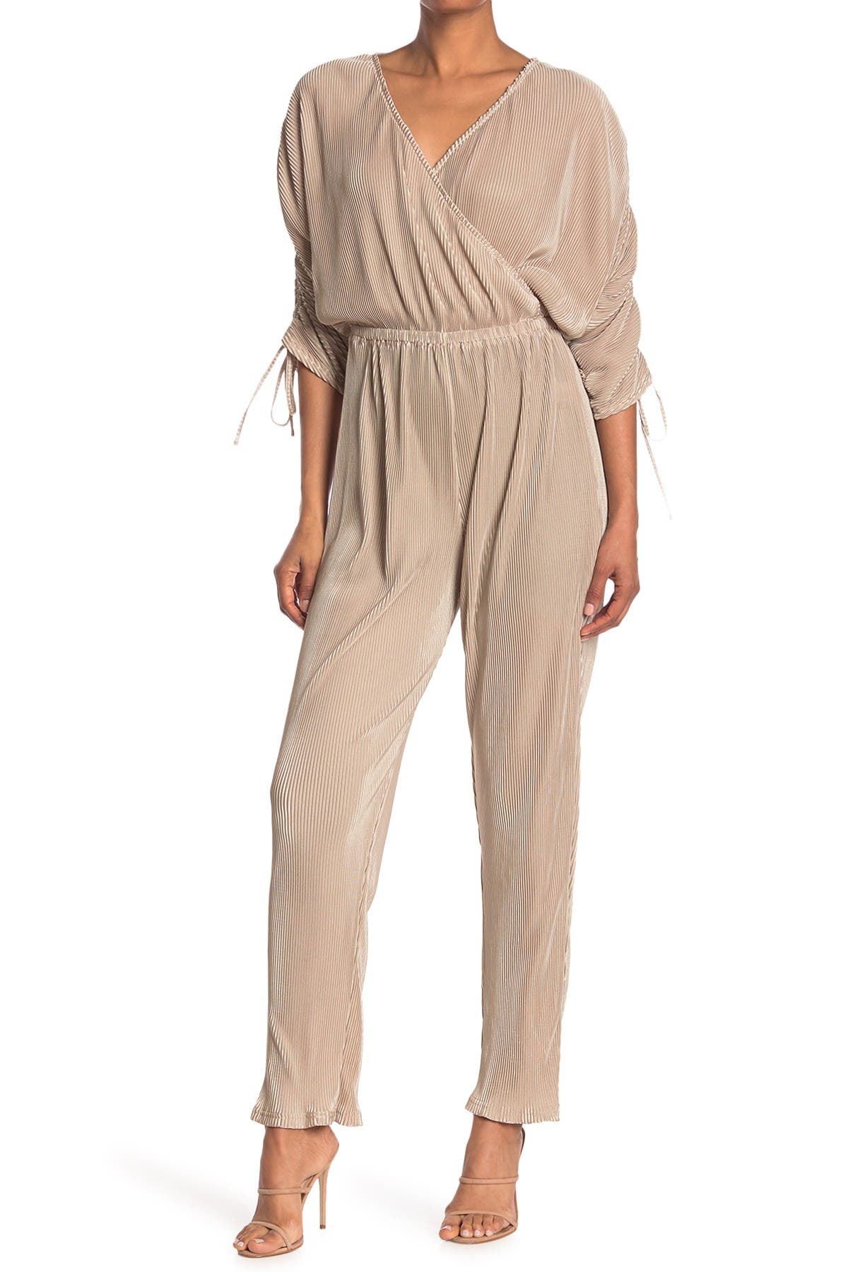 ONE ONE SIX Overlap Long Sleeve Jumpsuit (Women) | Nordstromrack